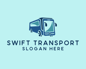 Mobile Smart Transit Bus Van logo design