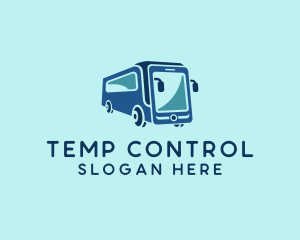 Mobile Smart Transit Bus Van logo design