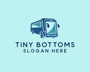 Mobile Smart Transit Bus Van logo design