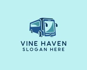 Mobile Smart Transit Bus Van logo design