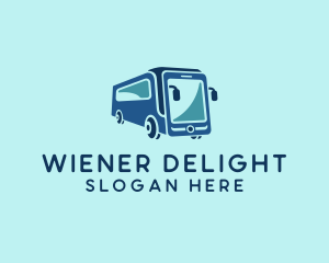 Mobile Smart Transit Bus Van logo design