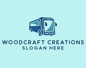 Mobile Smart Transit Bus Van logo design