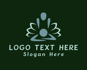 Masseur - Lotus Massage Spa logo design
