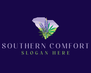 Sky Lupine Flower South Carolina Logo