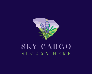 Sky Lupine Flower South Carolina logo design