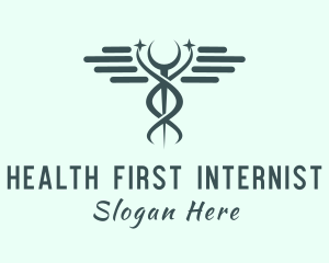 Internist - Medical Staff Caduceus logo design