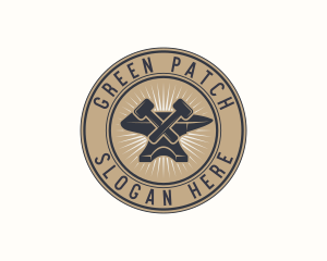 Patch - Iron Anvil Badge logo design