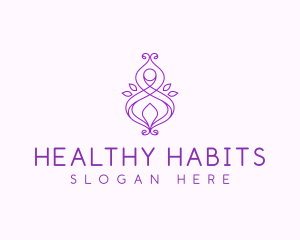 Lotus Yoga Wellness logo design