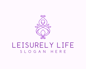 Lotus Yoga Wellness logo design