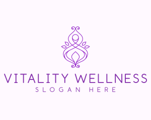 Lotus Yoga Wellness logo design