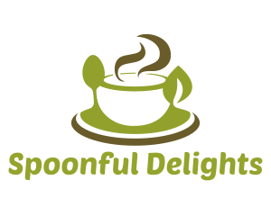 Spoon - Spoon Bowl Leaf logo design