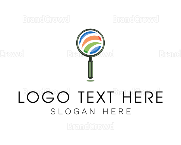 Magnifying Glass Search Logo