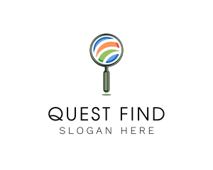 Seek - Magnifying Glass Search logo design