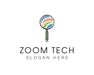 Magnifying Glass Search logo design