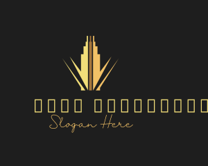 Gold Building Skyscraper Logo