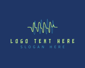 Nightclub - Audio Sound Waves logo design