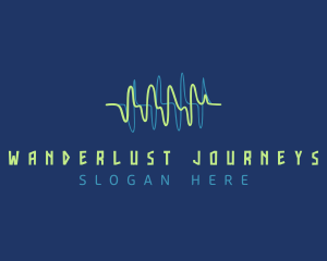 Playlist - Audio Sound Waves logo design