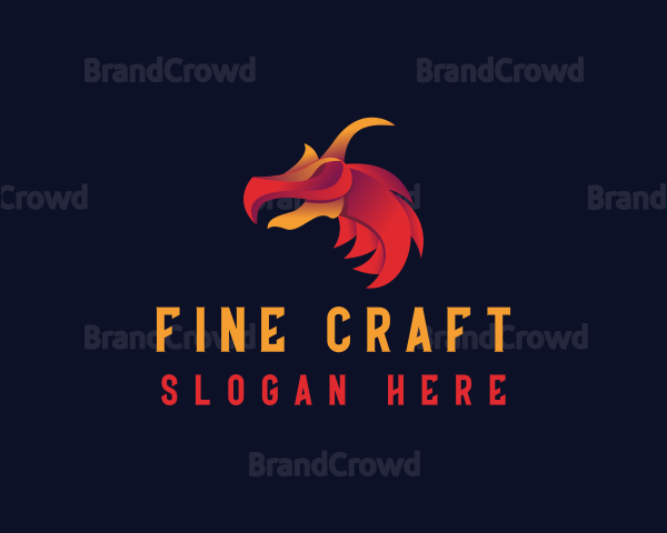 Beast Mythical Dragon Logo