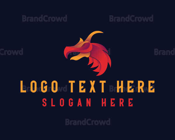 Beast Mythical Dragon Logo