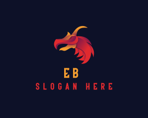 Beast Mythical Dragon  Logo