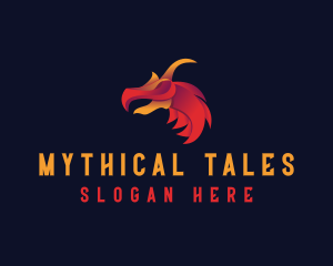 Beast Mythical Dragon  logo design