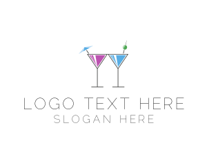 Martini - Alcoholic Drinks logo design