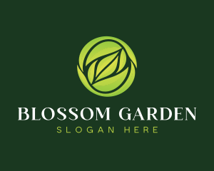 Flora - Eco Gardening Leaf logo design