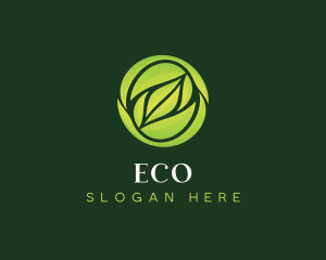Eco Gardening Leaf logo design