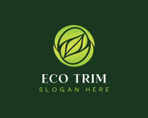 Eco Gardening Leaf logo design