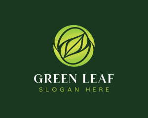 Eco Gardening Leaf logo design