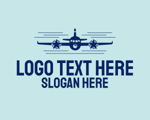 Plane - Fly Star Airline logo design
