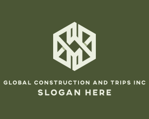 Industrial Hexagon Construction  logo design