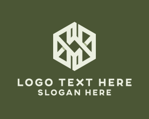 Industrial Hexagon Construction  Logo