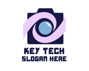 Swoosh Tech Camera logo design