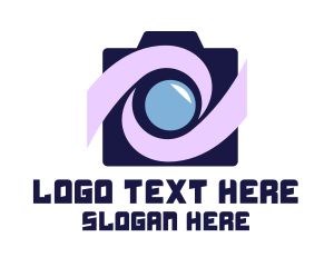 Lens - Swoosh Tech Camera logo design