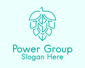 Grain Hop Plant Farm Logo