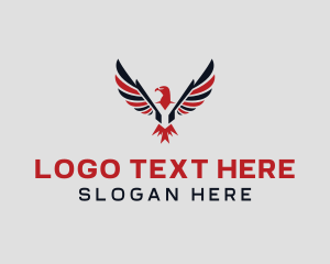 Flight - Eagle Animal Letter Y logo design