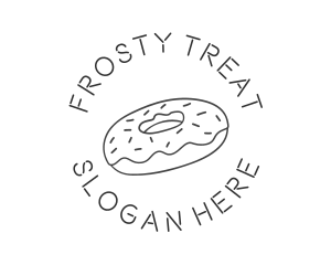 Sweet Donut Dessert logo design