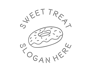 Doughnut - Sweet Donut Dessert logo design