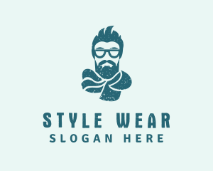 Scarf Shades Man logo design