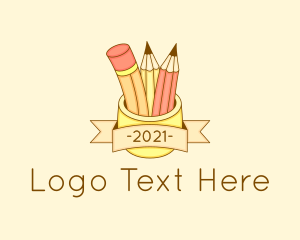 Pencil Organizer Banner Logo