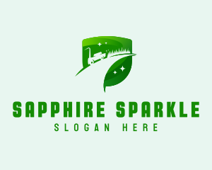 Sparkling Shield Lawn Care logo design