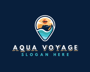 Travel Location Cruise logo design