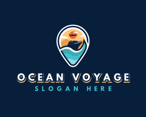 Cruise - Travel Location Cruise logo design