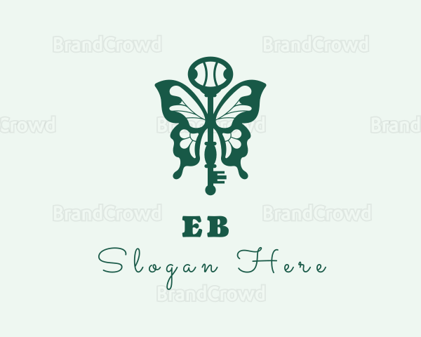 Green Butterfly Key Logo