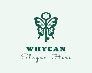 Butterfly - Green Butterfly Key logo design