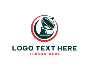 Internet - Satellite Internet Connection logo design