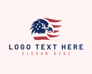 America - Patriotic American Eagle logo design