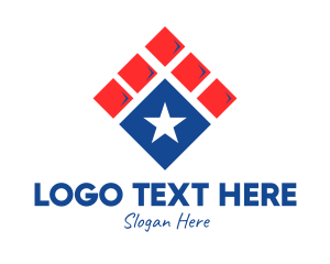 Patriotic - Patriotic Star Tile logo design