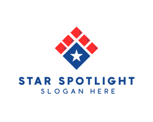 Patriotic Star Tile logo design